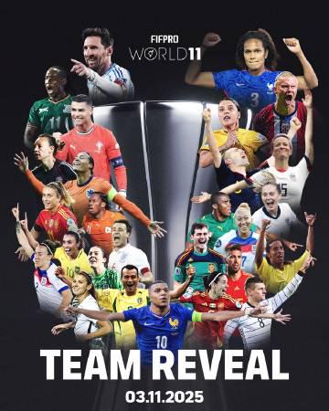 海外華人必看!FIFPRO年度最佳陣容候選名單出爐,梅羅領銜26人豪華名單引發熱議