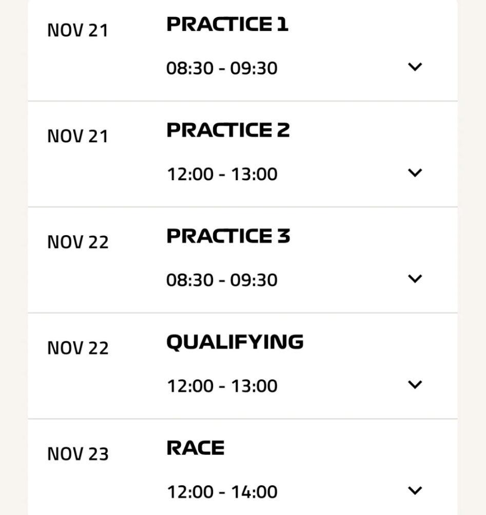 F1賽車在拉斯維加斯賽道飛馳