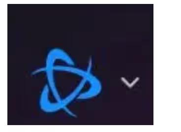 戰網客戶端左上角戰網圖示位置示意圖