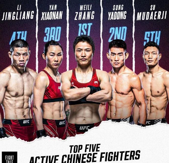 中國現役五大拳手張偉麗居首