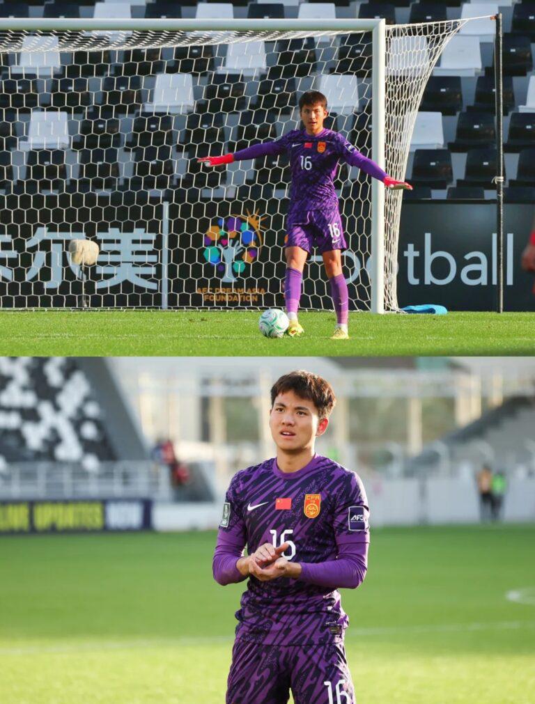 中國U23門將李昊訓練特寫